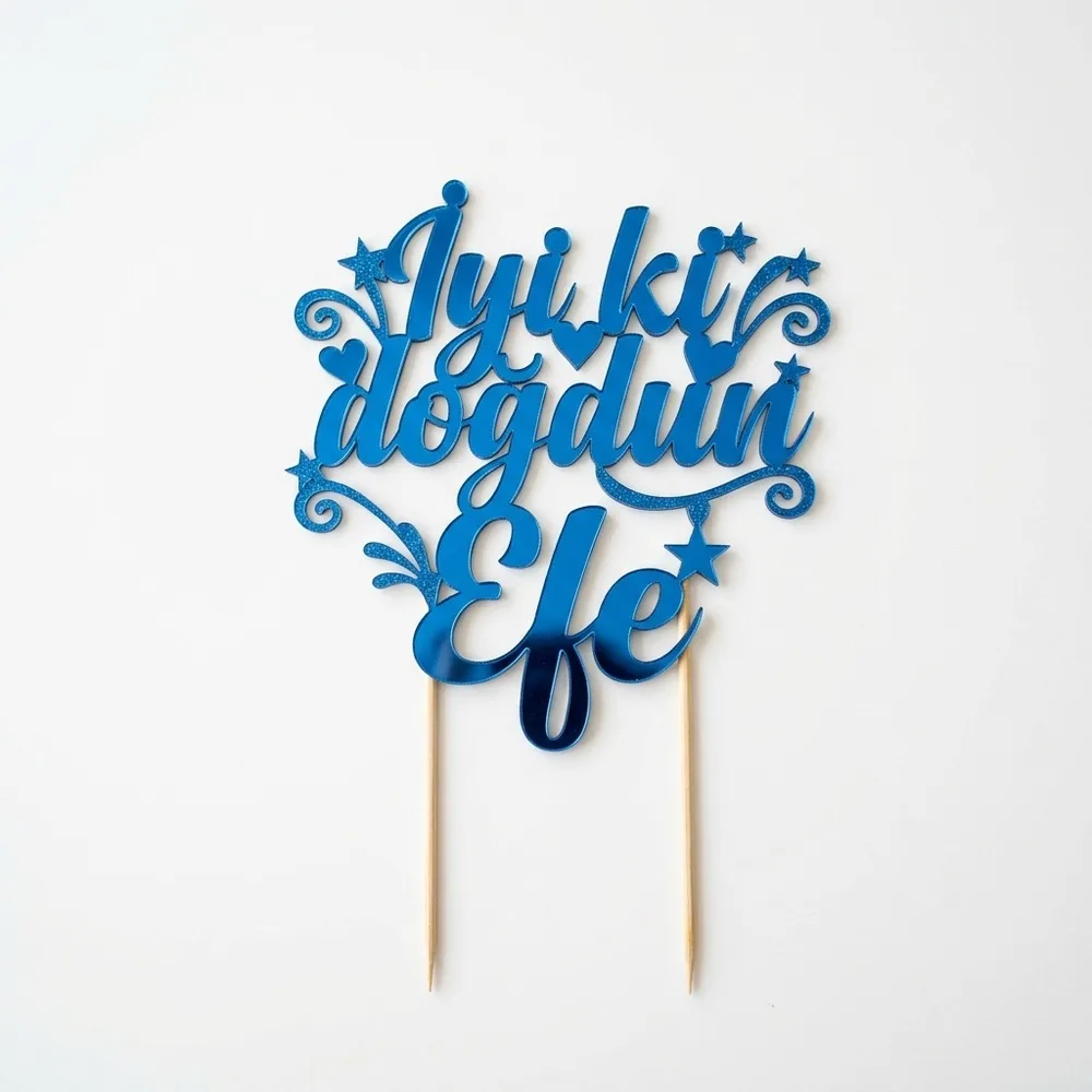 Temalı Doğum Günü Pasta Süsü (10cm) - 11