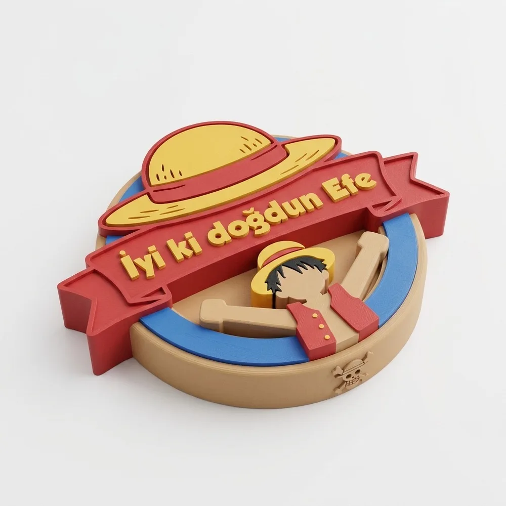 Temalı Doğum Günü Pasta Süsü (10cm)