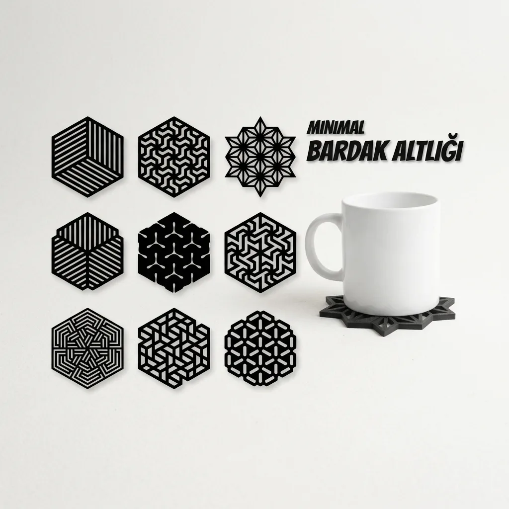 Minimal Bardak Altlığı (1 Adet)