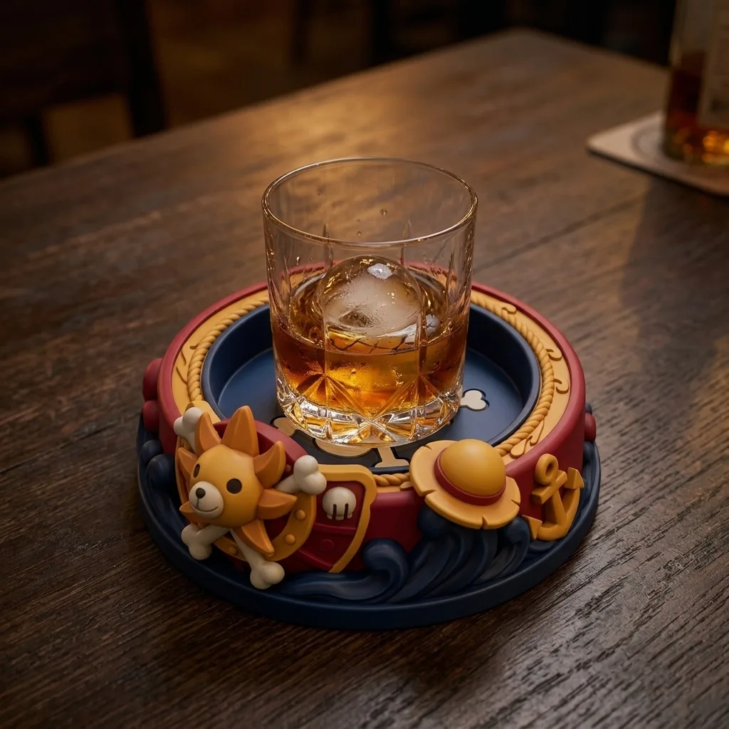 one piece bardak altlığı,one piece coaster - Temalı Bardak Altlığı