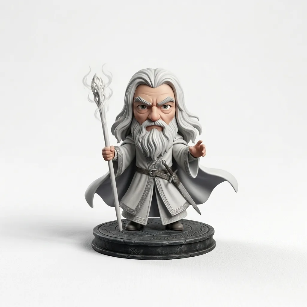 chibi gandalf - Yüzüklerin Efendisi Chibi Figürleri (30 cm)