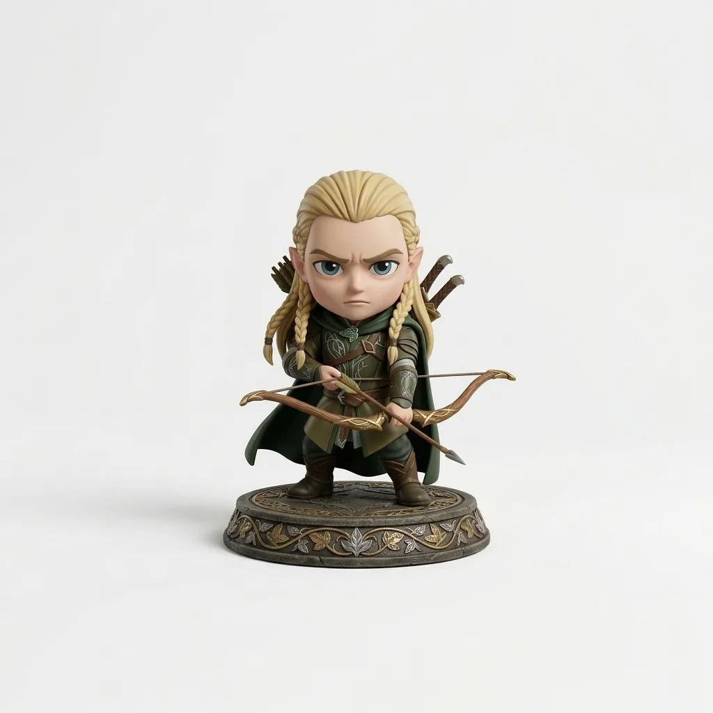 chibi legolas - Yüzüklerin Efendisi Chibi Figürleri (30 cm)