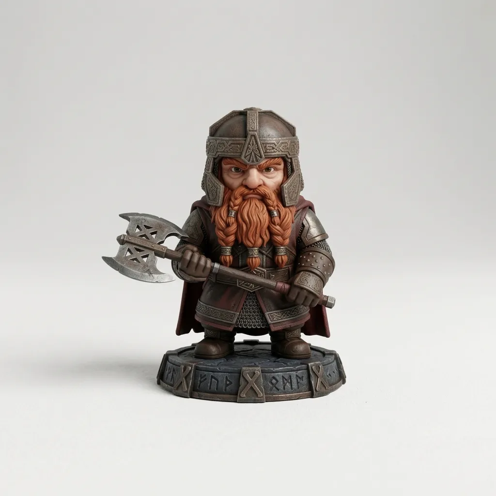 chibi gimli - Yüzüklerin Efendisi Chibi Figürleri (22 cm)